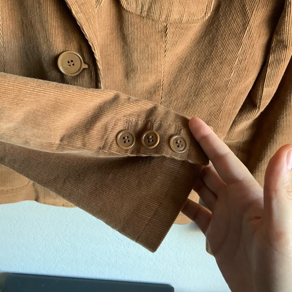 Club Monaco Blazer Corduroy Brown Size 8 - Picture 4 of 6